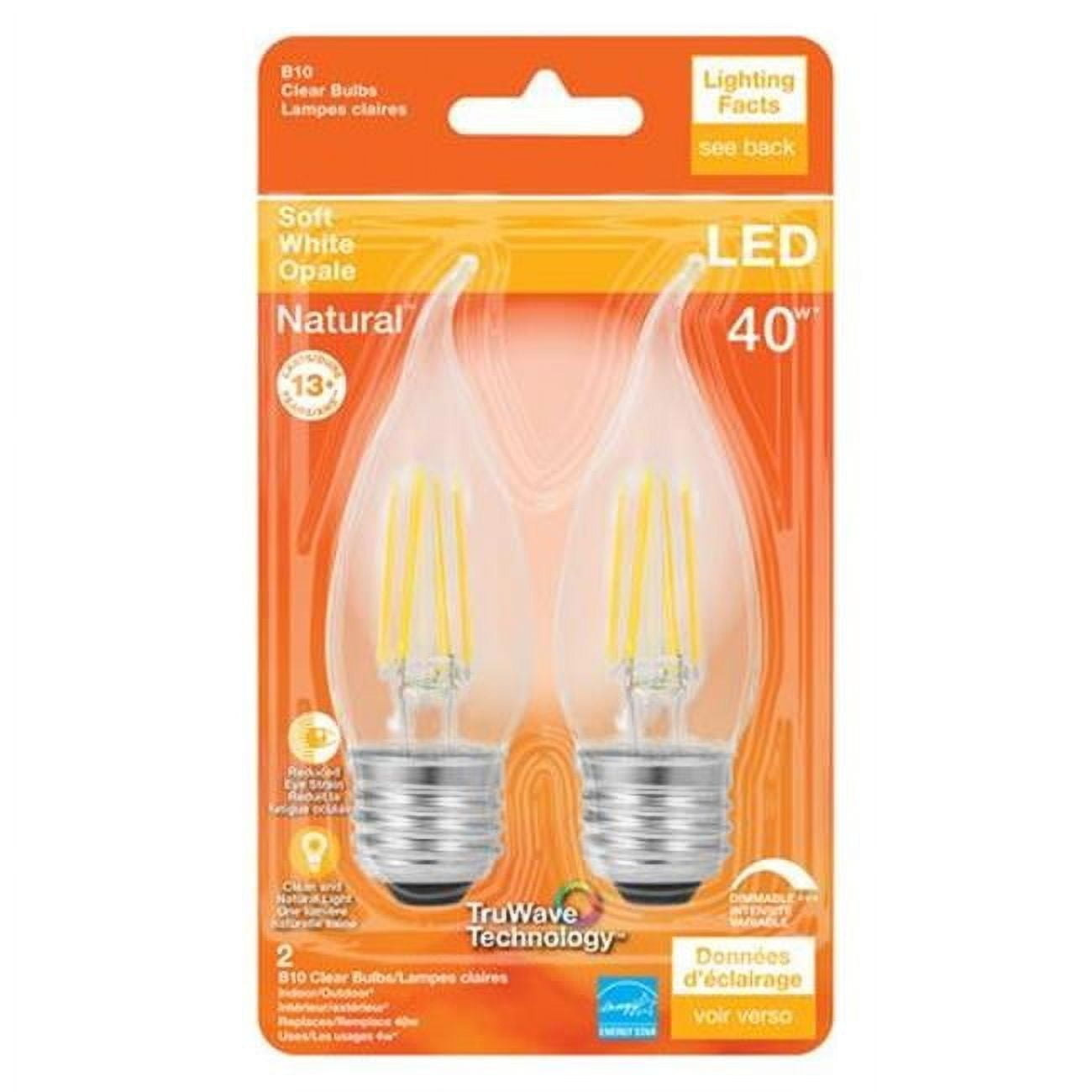 Sylvania Clear Soft White Dimmable LED Bulb 60 Watt Equivalence
