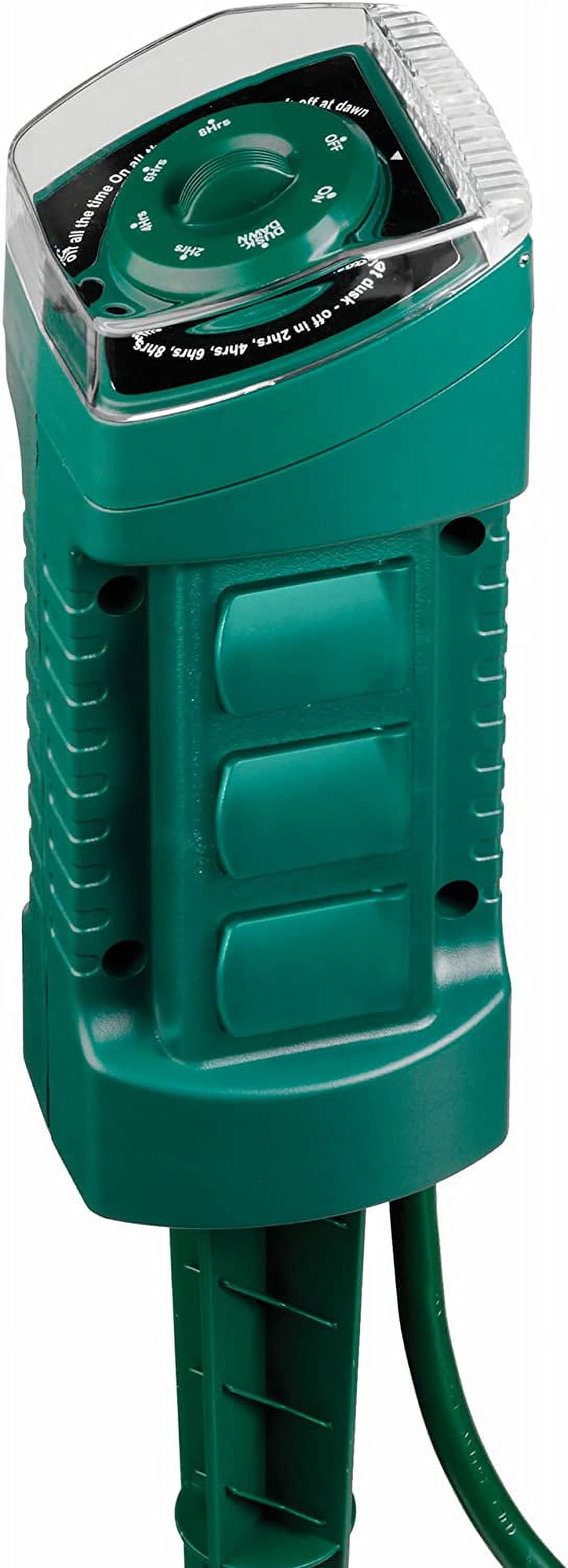 Sylvania 6outlet Power Stake with Timer and Photocell Sensor