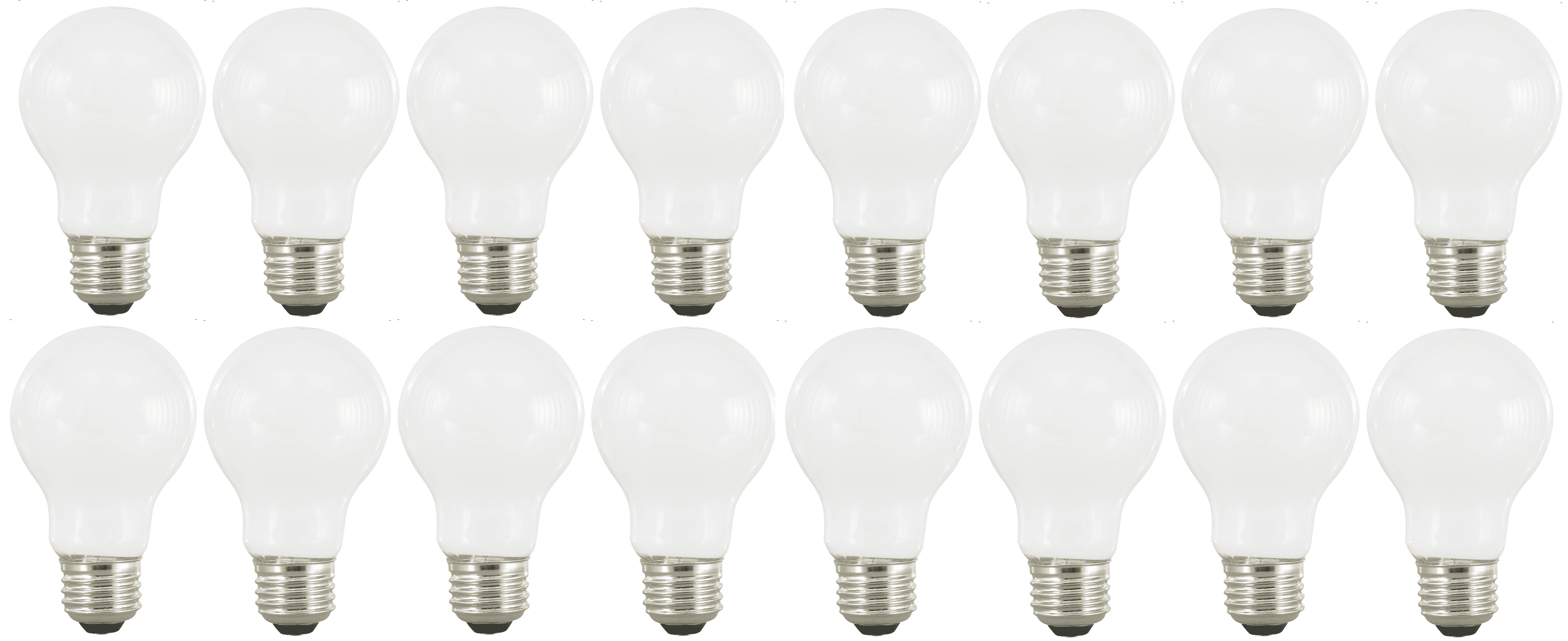 Sylvania TruWave 8W LED Light Bulb, 60W Equivalent, Daylight, General Purpose, 16 Pack