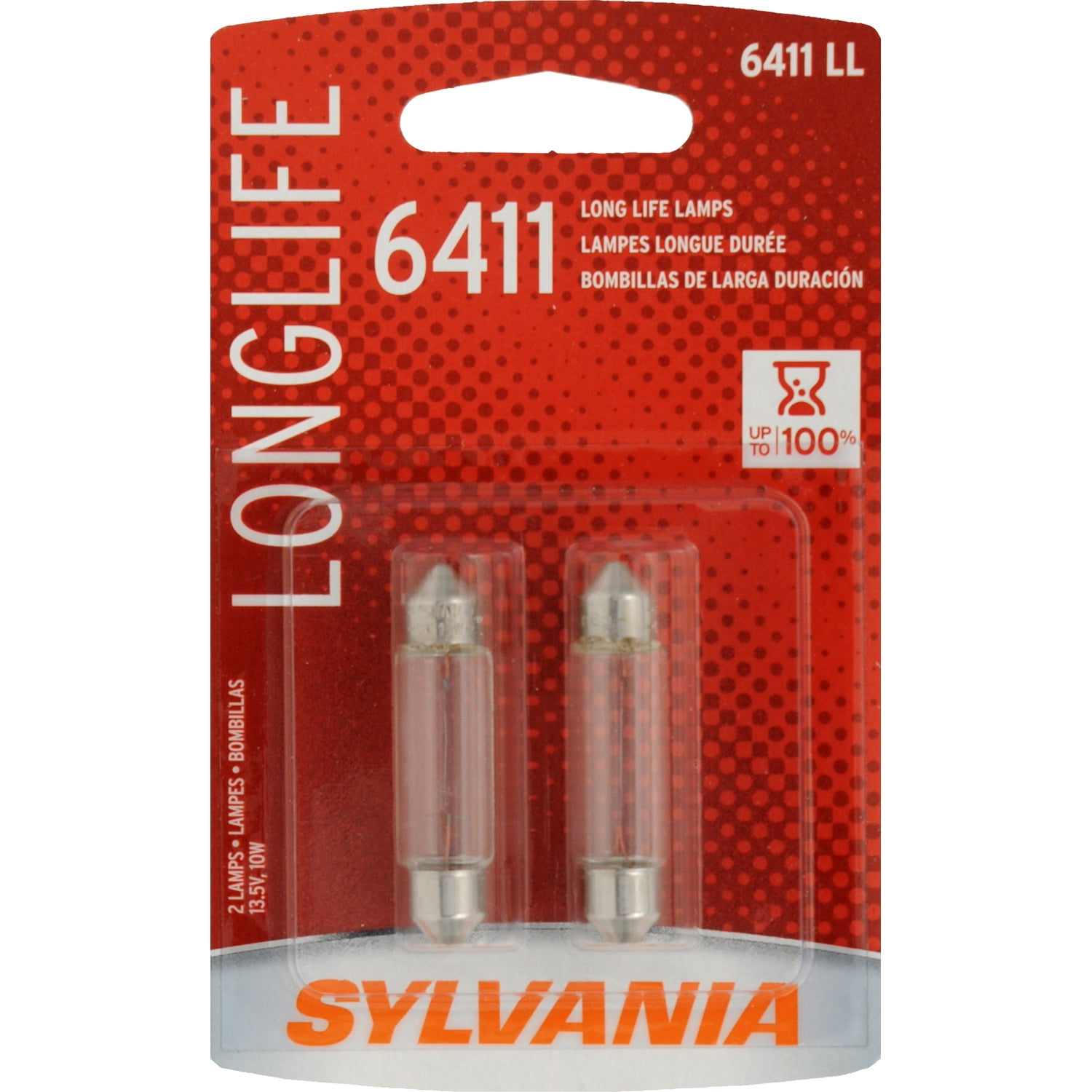 【m...♡】 Sylvania 6441 Long Life Halogen Auto Mini Bulbs, Pack of 2