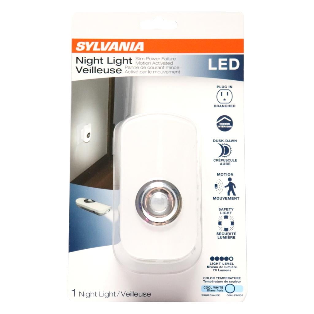 Sylvania 64993 - .9 watt 4000K Cool White LED Power Failure Night Light ...