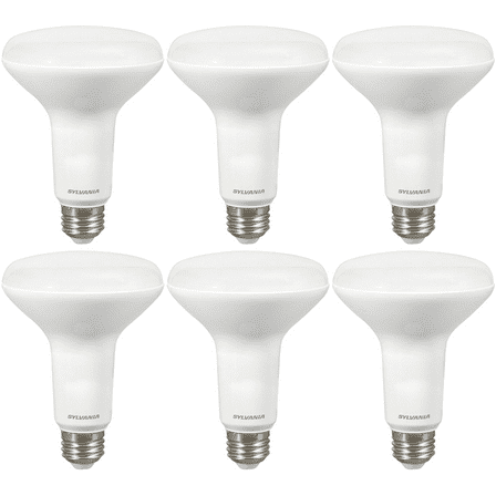 SYLVANIA LED 7.5W (65W Equivalent) Daylight Flood Light Bulbs, BR30, Med Base, Dimmable (6 pack)