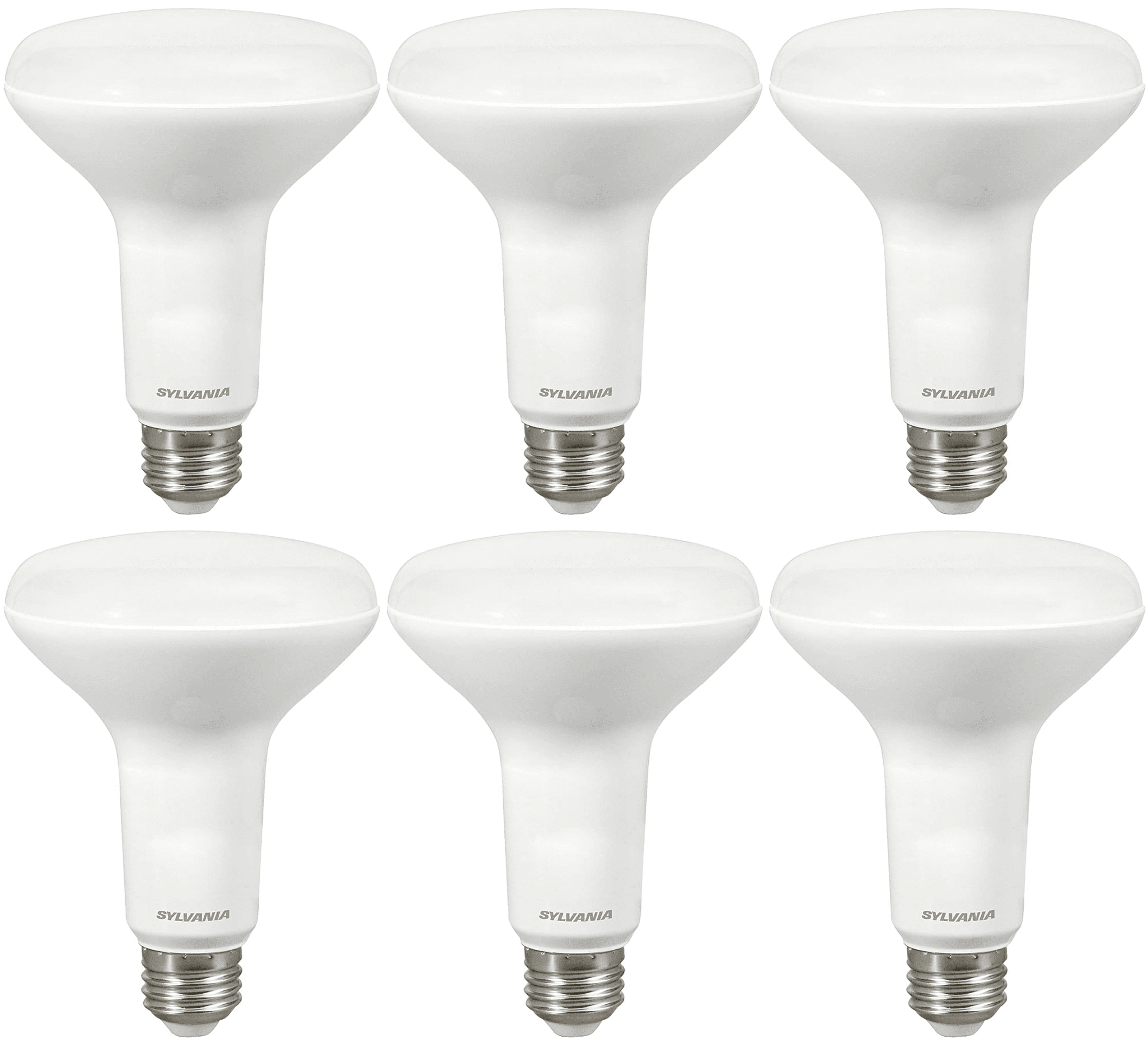 SYLVANIA LED 7.5W (65W Equivalent) Soft White Flood Light Bulbs, BR30, Med Base, Dimmable (6pk)