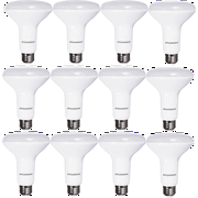 Sylvania 65W BR30 TruWave LED Light Bulb, 14 yr, Soft White, Dimmable, 12 pack