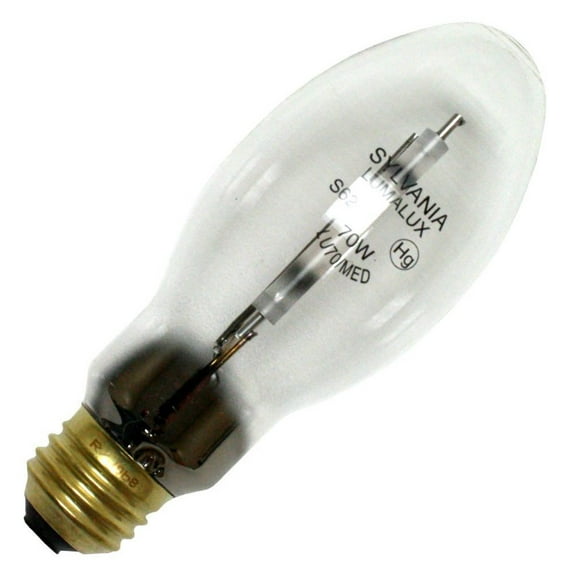 Sylvania 67504 (10-Pack) LU70/MED 70-Watt High Pressure Sodium HID Light Bulb, 1900K, 6300 Lumens, E26 Base