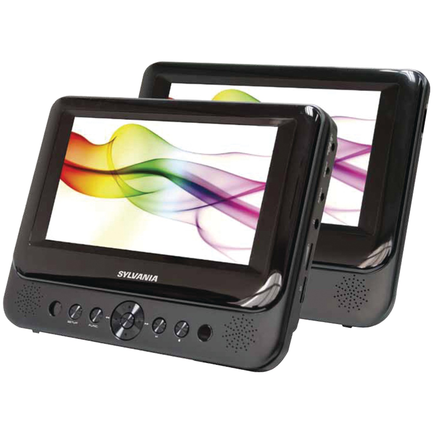 Sylvania 7" Dual-screen Portable Dvd Player (Sdvd8739) - image 1 of 2