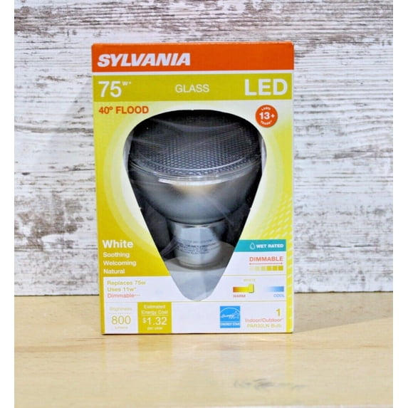 Sylvania 75-Watt Equivalent PAR30 White Dimmable LED Light Bulb