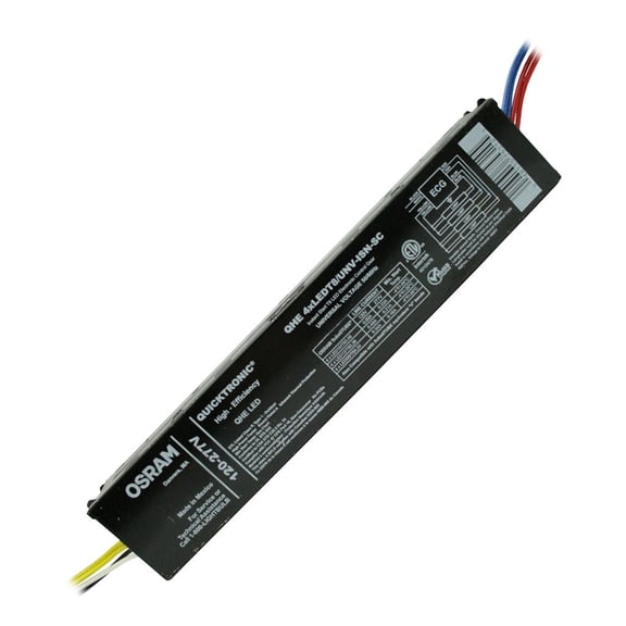 Sylvania 75314 - 4 Lamp Universal Voltage LED Driver for T8 Lamps (QHE 4xLEDT8/UNV-ISN-SC)