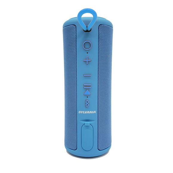 Sylvania 8" Premium Rugged  Water Resistant Bluetooth Speaker 360° Sound, Brilliant Blue, SP1043