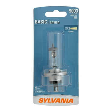 Sylvania 9003 Basic Halogen Headlight Bulb, 1 Pack, Compatible with Multiple Cars