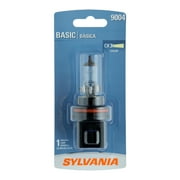 Sylvania 9004 Basic Halogen Headlight Bulb, 1 Pack, Compatible with Multiple Cars