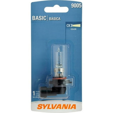 Sylvania 9005 Basic Halogen Headlight Bulb, 1 Pack, Compatible with Multiple Cars
