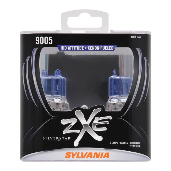 Sylvania 9005SZ.PB2 SilverStar zXe 9005 Halogen Fog Light Bulbs, White (2 Pack)