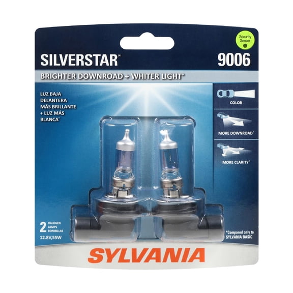 Sylvania 9006 SilverStar Headlight, Contains 2 Bulbs