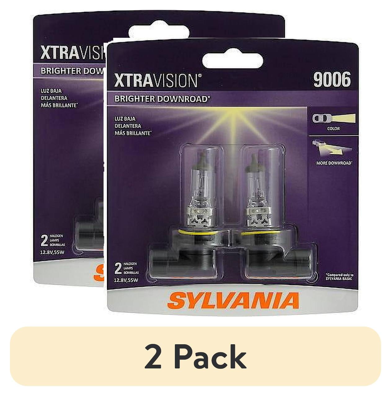 Sylvania 9006 XtraVision Halogen Headlight Bulb, 2 Pack