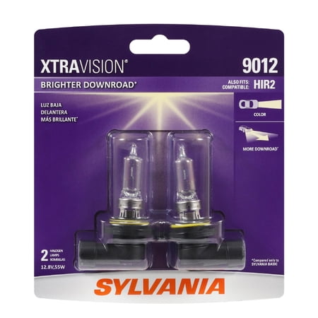 Sylvania 9012 SilverStar XtraVision Halogen Headlight Bulb (2 Pack)