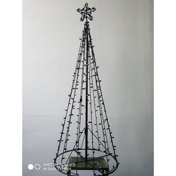 Sylvania 9017079 Metal Color Changing Hoop Tree LED Christmas Decoration, Black - Case of 2