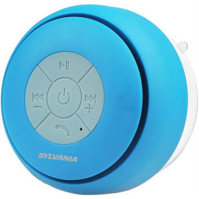 Sylvania Bluetooth WaterResistant Suction Cup Shower Speaker