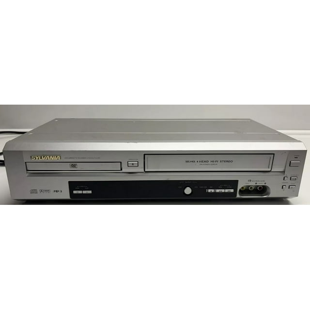 Sylvania DVC880 DVD VCR Combo Vhs Player with Remote, A/V Cables & Hdmi