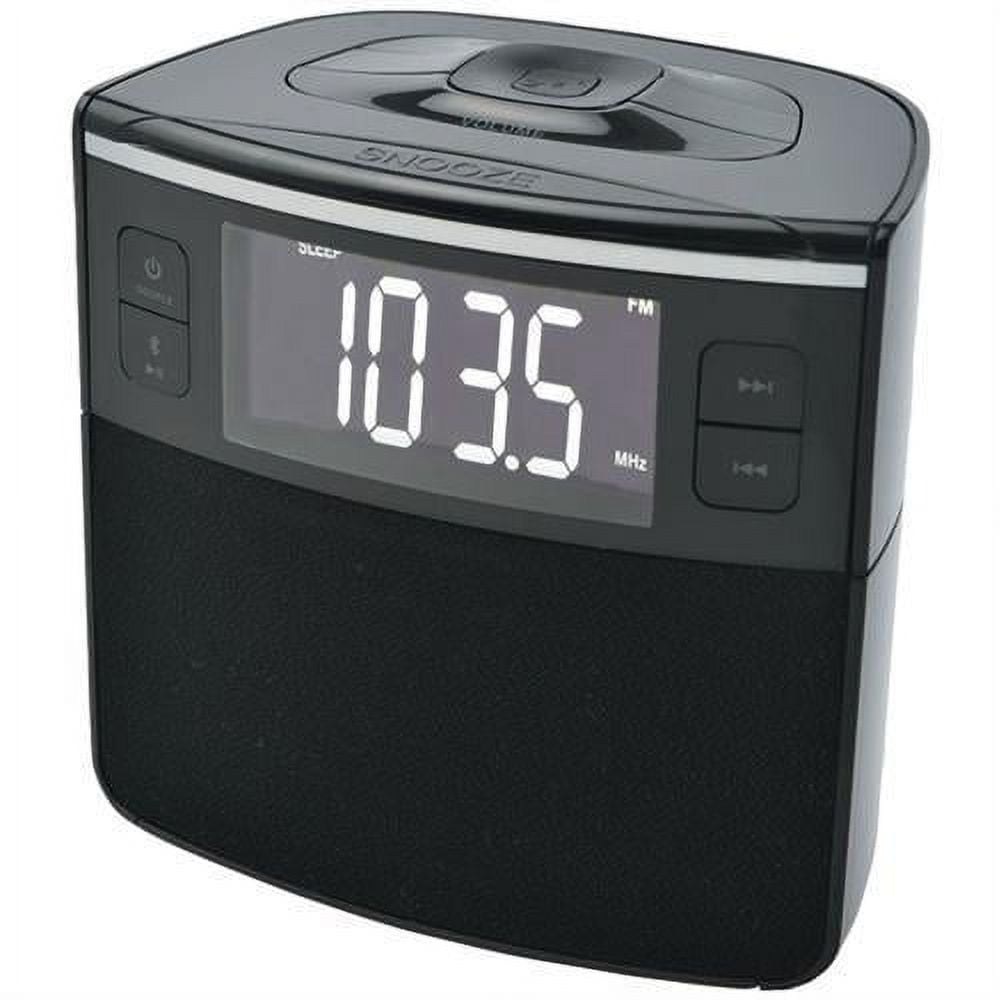 Sylvania Digital Clock Radio with Bluetooth Speaker, AutoSet Dual Alarm Clock and USB Charging