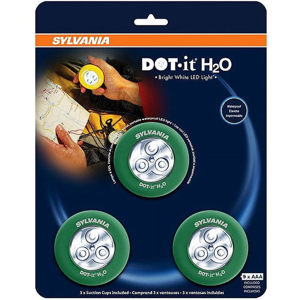 Sylvania Dotit H20 LED Tap Light, 3Pack
