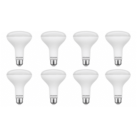 Sylvania Everyday LED Light Bulbs, BR30 65-Watt, Soft White, E26, 8 pack - Value Pack