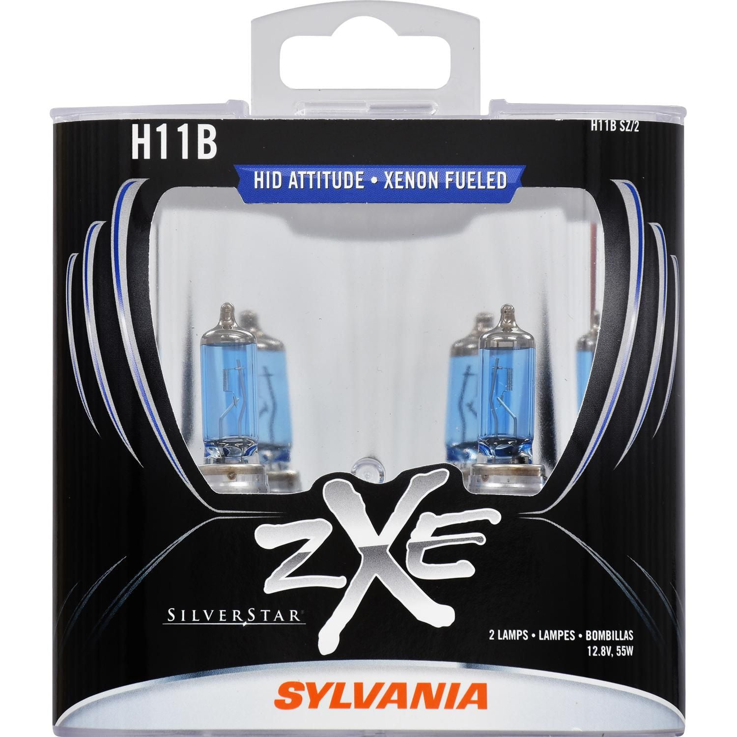 Sylvania H11B SilverStar zXe Headlight Bulbs, Xenon Halogen, Crisp Sylvania H11B SilverStar zXe Headlight Bulbs, Xenon Halogen, Crisp