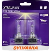 SYLVANIA - H11B XtraVision - High Performance Halogen Headlight Bulb, High Beam, Low Beam and Fog Replacement Bulb Contains 2 Bulbs