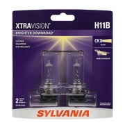 SYLVANIA - H11B XtraVision - High Performance Halogen Headlight Bulb, High Beam, Low Beam and Fog Replacement Bulb (Contains 2 Bulbs)