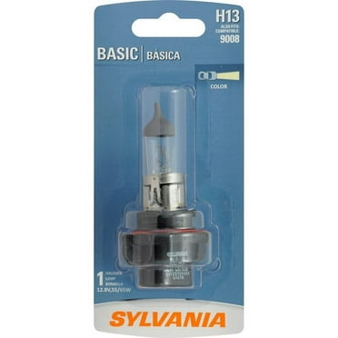 Sylvania H13 Basic Halogen Headlight Bulb, 1 Pack, Compatible with Multiple Cars