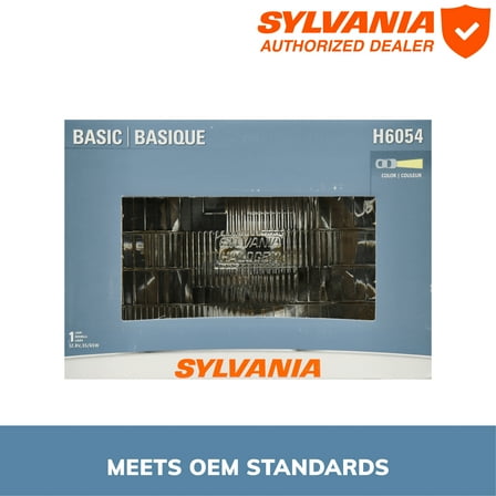 Sylvania H6054 Basic Sealed Beam Headlight, 1 Pack, Compatible with Multiple Cars
