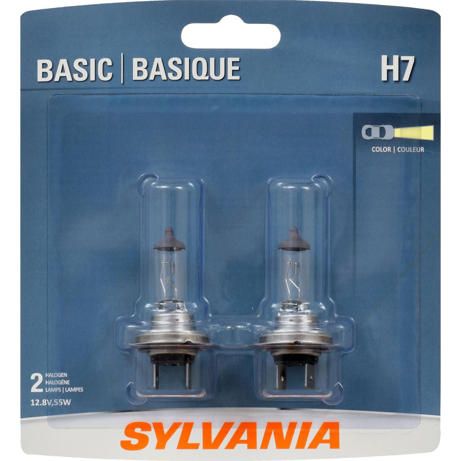 Sylvania H7 TWIN White Halogen Automotive Bulb, 2 Pack