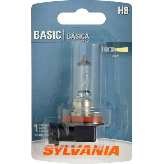 Sylvania H8 Basic Auto Halogen Headlight Bulb, Pack of 1.