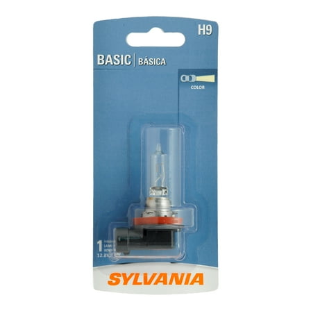 Sylvania H9 Basic Halogen Headlight Bulb, 1 Pack, Compatible with Multiple Cars