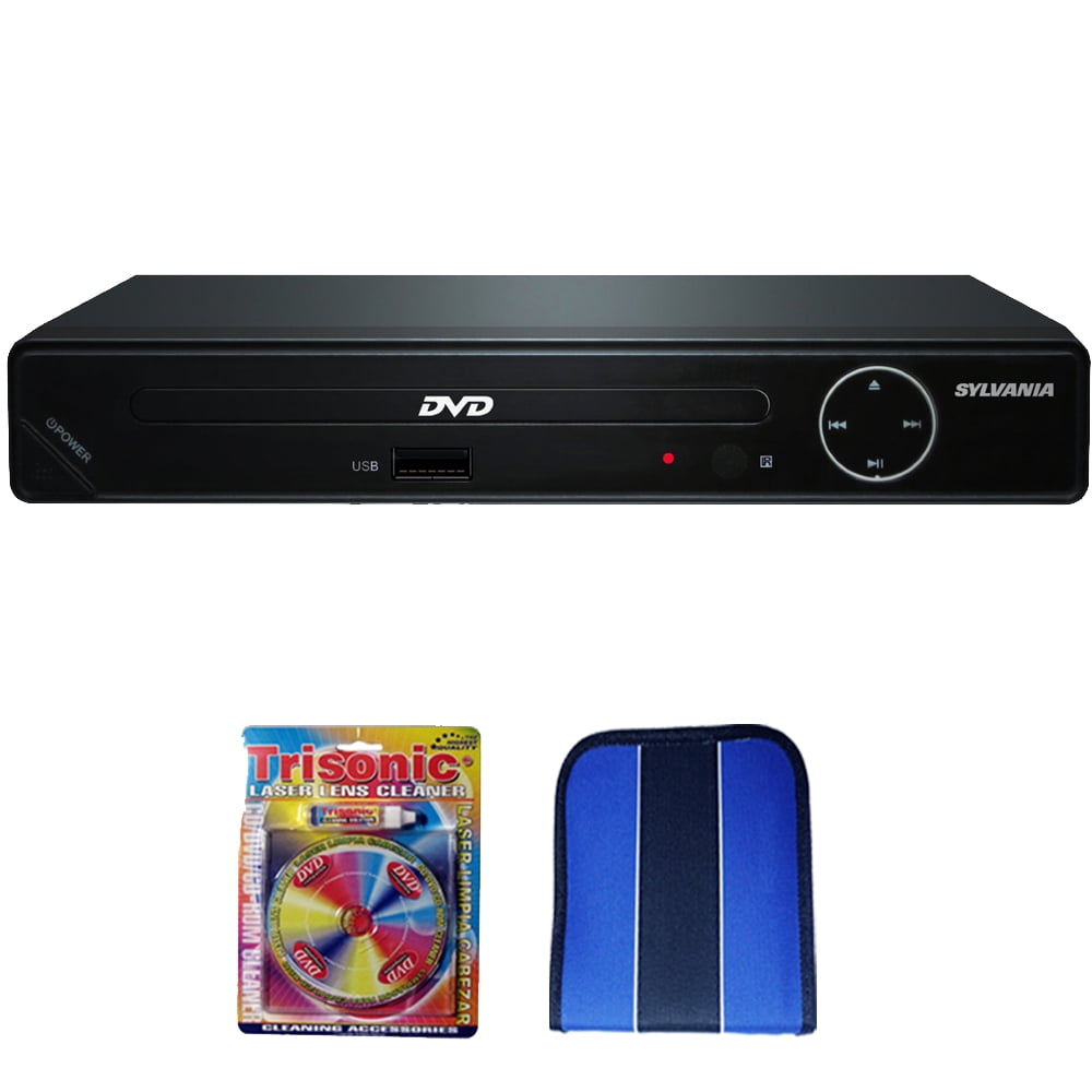 Sylvania HDMI 1080p DVD Player With USB Port (SDVD6670) Essentials Bundle Includes, Trisonic