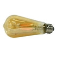thumbnail image 1 of sylvania 75353 - 6.5 watt 120 volt st19 medium screw base 2200k transparent amber dimmable vintage filament led (led6.5st19dim822vinrp), 1 of 7