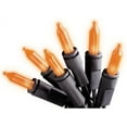 thumbnail image 1 of Sylvania Indoor/Outdoor Halloween Mini Lights, 100 Orange Bulbs, Black Wire, 22', 1 of 5