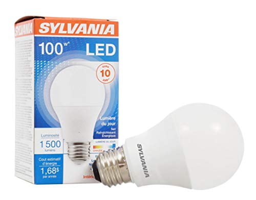 Sylvania LED 14W (100W Equivalent) Daylight Frosted Light Bulbs, 1500 Lumens (6 Pack)