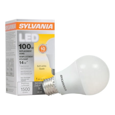 Sylvania LED Light Bulb, 100W Equivalent, A19, Soft White