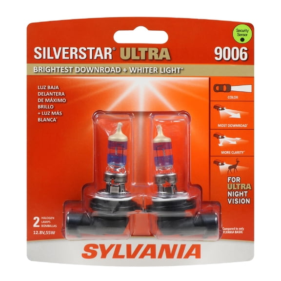 Sylvania Lighting 9006 SilverStar ULTRA 55-Watt Headlight (2-Pack) 34389.0