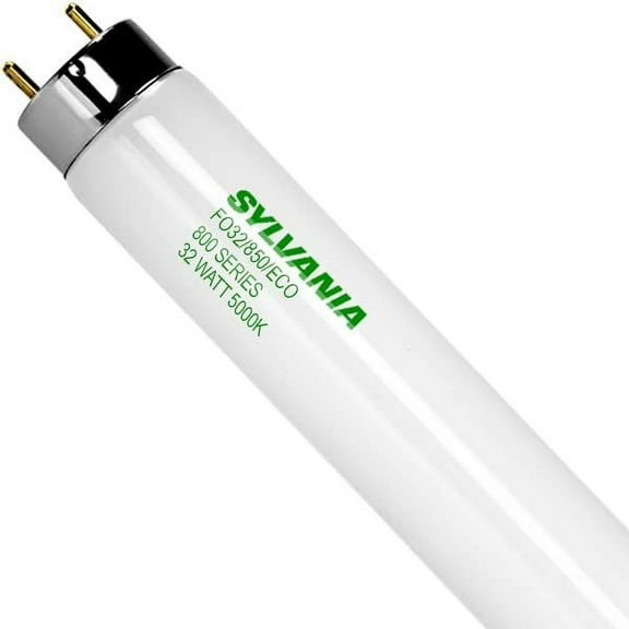Sylvania OCTRON ECOLOGIC FO32/850/ECO/22143 Fluorescent Lamp, 32 W, Bi-Pin Medium Linear Fluorescent Lamp, T8, 2800 Lumens