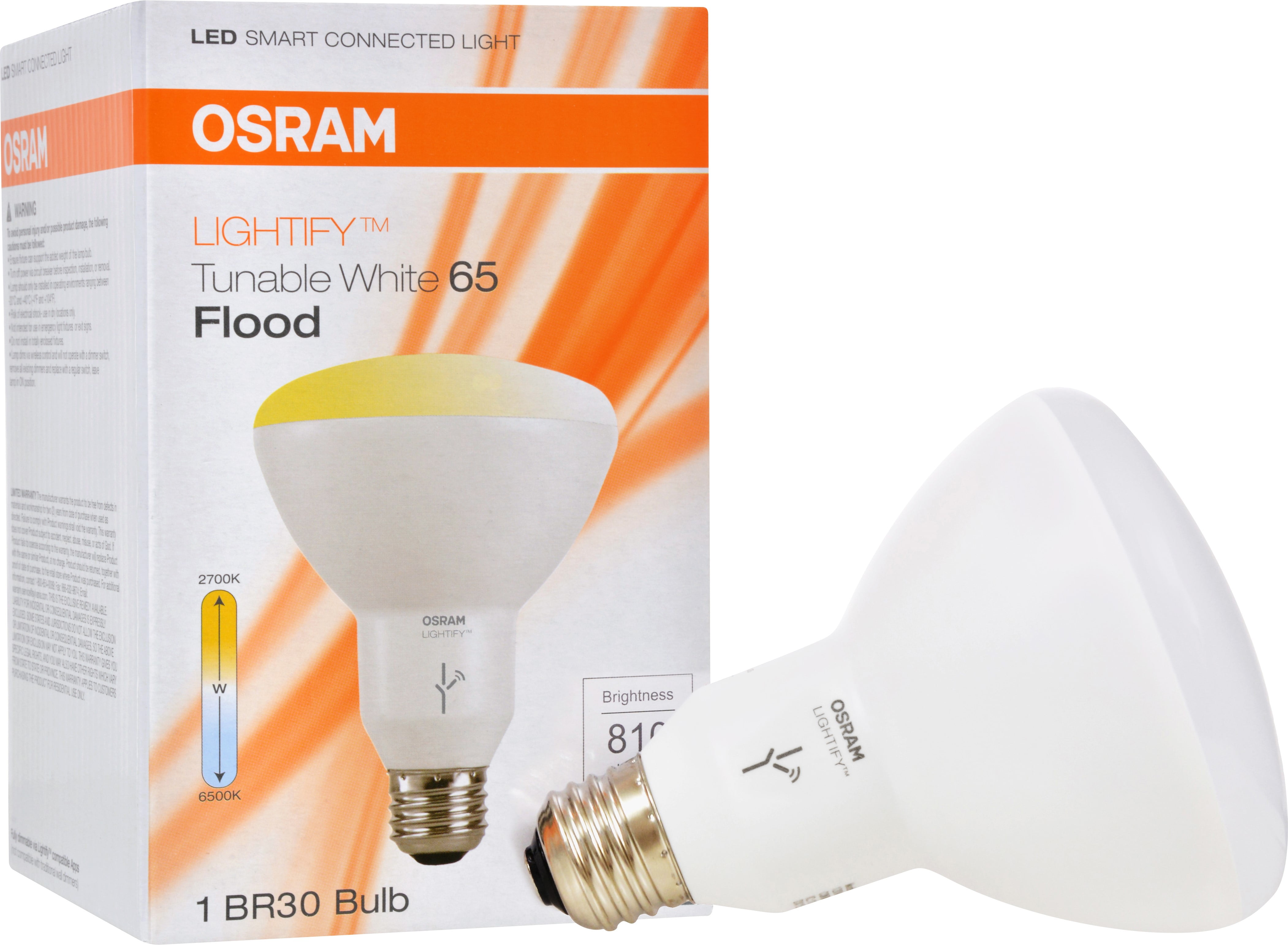 Sylvania Osram Lightify Smart Home W Br White Led Flood Light Needs Hub Walmart Com