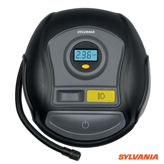 Sylvania Plus Portable Tire Inflator with Digital Display and LED Work Light