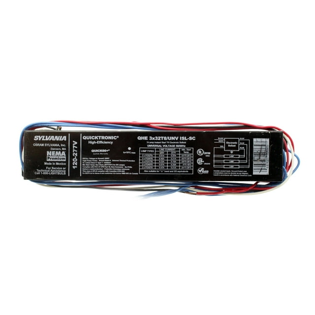 Reattore SYLVANIA T8 A 3 Lampade, 32W, 120-277V Italia - Foto 5