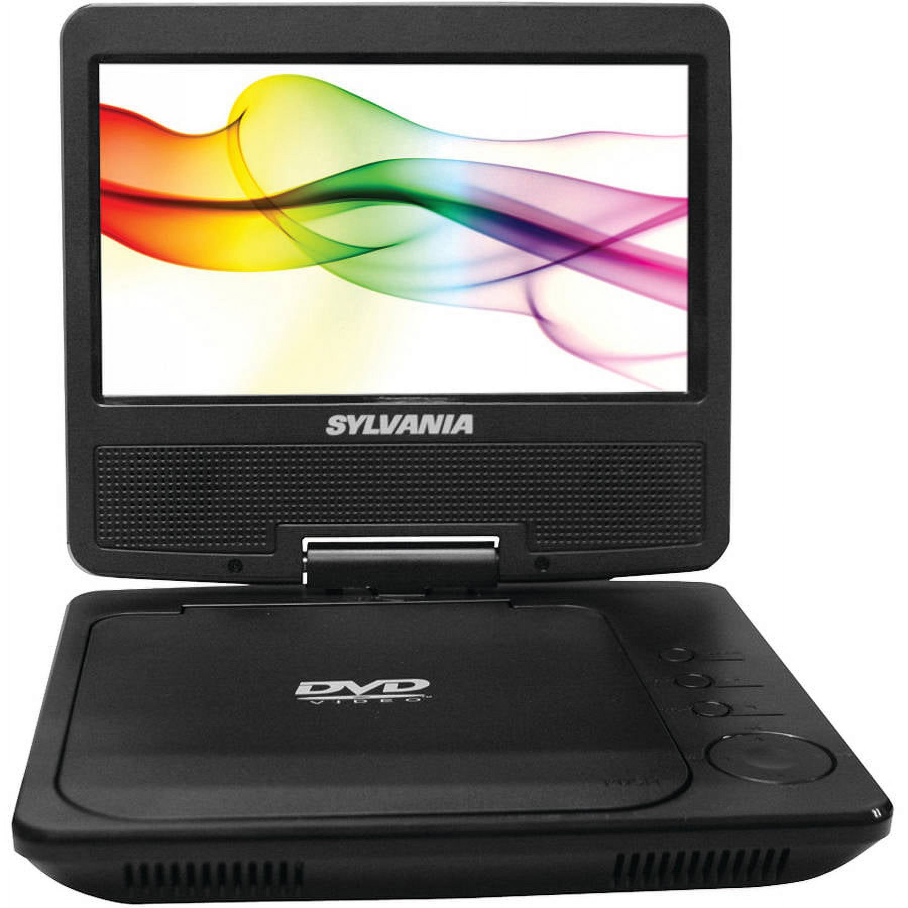 Sylvania SDVD7040-Black 7" Swivel Screen Portable DVD & Media Player - image 1 of 4