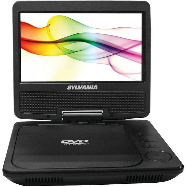 Sylvania SDVD7040-Black 7" Swivel Screen Portable DVD & Media Player
