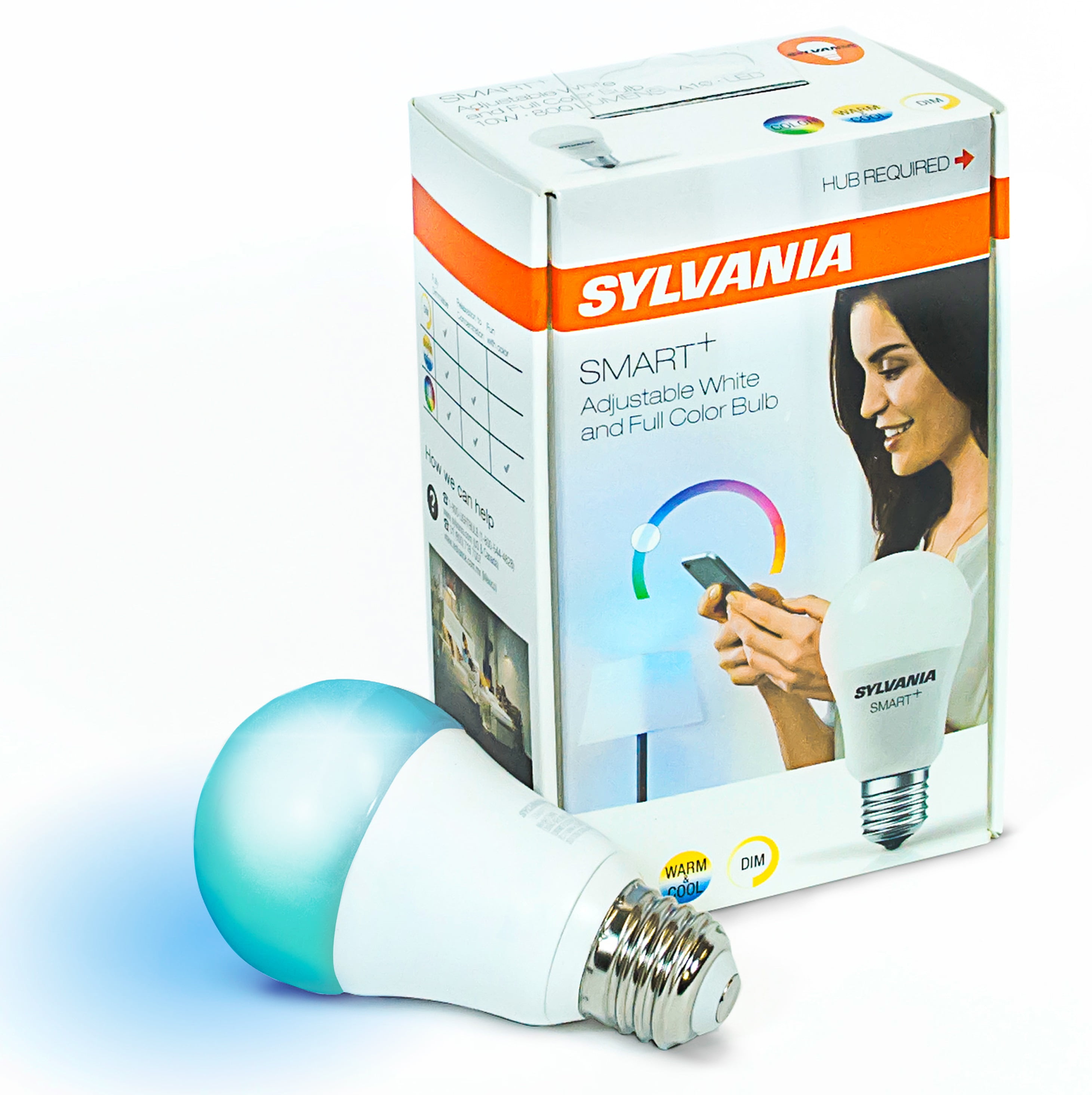 Sylvania SMART A19 Smart Light Bulb 60W Color LED 1 Pack