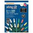 thumbnail image 1 of Sylvania Stay Lit Indoor/Outdoor 33 ft Plug-in Color Changing LED Light Ropes (4 Pack), 1 of 6