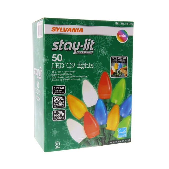 Sylvania StayLit Platinum LED Indoor/Outdoor Christmas String Lights