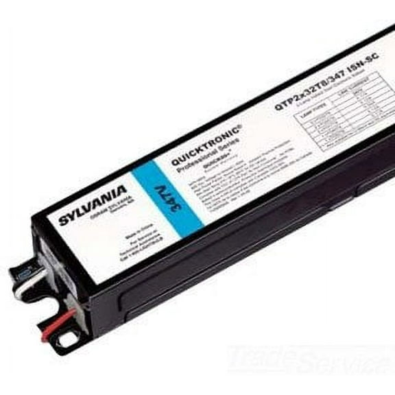 Sylvania Sylvania Instant Start Electronic Ballast for Two 32 WATT T8 Lamps 347 Volt HIGH Ballast Factor QT2X32T8347ISHSC